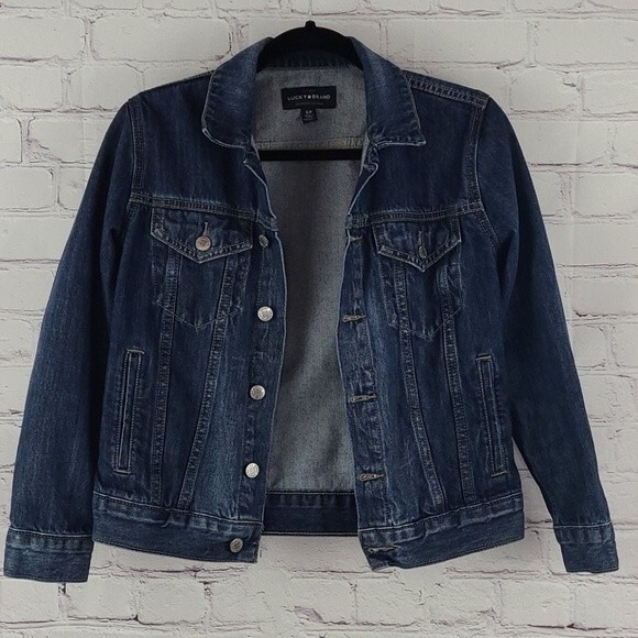 Lucky Brand Tomboy Trucker Jean Jacket Size Small - Picture 1 of 9